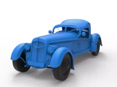 Adler Trumpf 1935 Car 3D print model