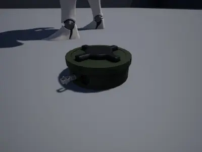  Antipersonnel landmine PMN-2 Low-poly 3D model