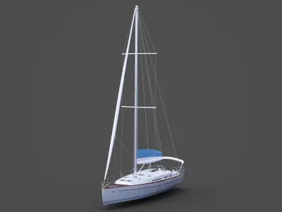 Photorealistic Yacht 04 3D model