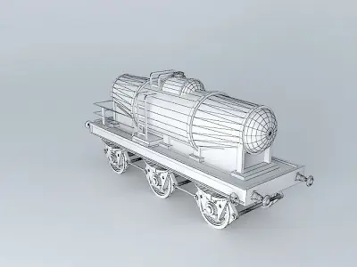 Eco Rail Track Tanker Dummy Old Steam Days Free 3D model