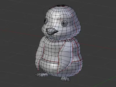 Penguin Friend 3D model