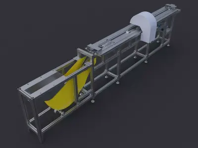 Ice cream stick sorting machine 3D model