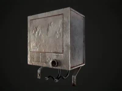 ventilator fan Free low-poly 3D model