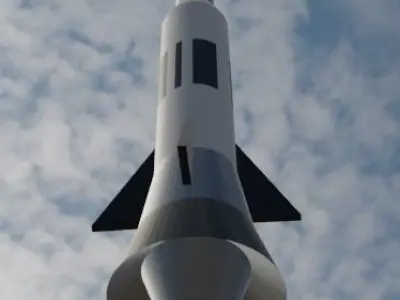free simple rocket Free 3D model