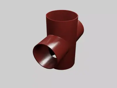 SML cast iron pipes and fittings 3D model by imaginusvr