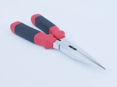 Needle Nose Pliers Low-poly 3D model