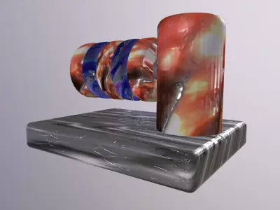 ballonde glass sculpture Free low-poly 3D model