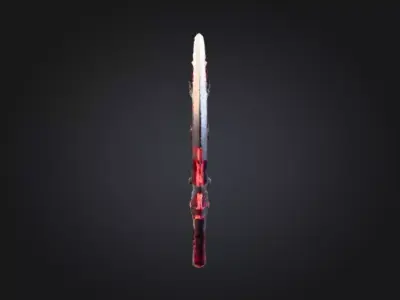 Abyssal Corrupted Dagger Low-poly 3D model