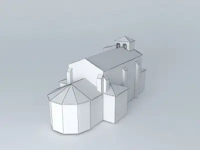 Antigua St. Nicholas Church.  Free 3D model