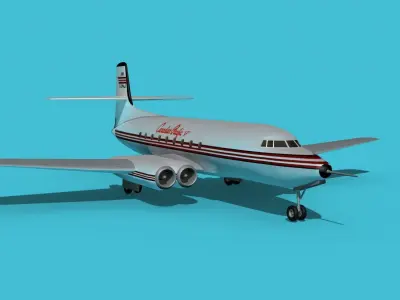 AVRO Canada C-102 Jetliner V04 3D model