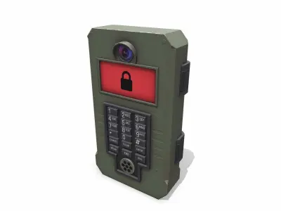 Security Keypad Low-poly PBR Low-poly 3D model