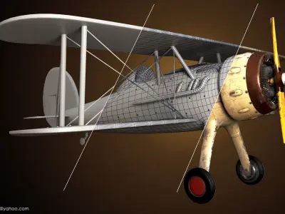 Old Plane 3D model purchase