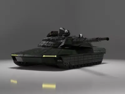 GX 002 - Futuristic Main Battle Tank 3D model