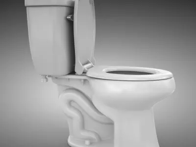 Toilet 3D model 6