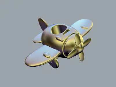 Little Toy Plane 3D model
