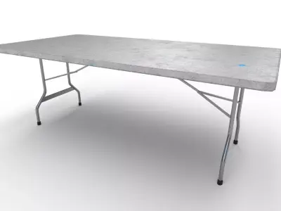 Folding Table Low-poly 3D model