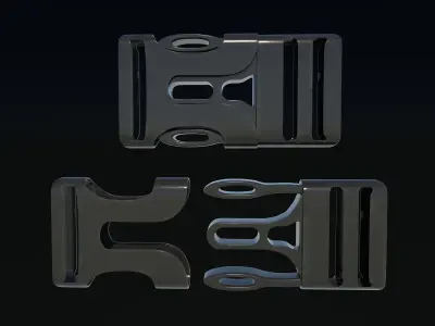 Plastic Buckle  3D model