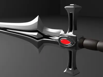 RPG 2-handed Sword  Free 3D model
