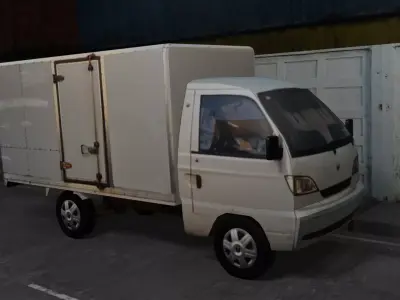 Hafei Ruiyi Box Truck Free low-poly 3D model
