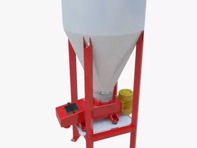 Vibro Feeder - Wheat Grain Flour Milling Machine  Low-poly 3D model