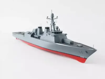 Stealth Destroyer model pack Low-poly 3D model