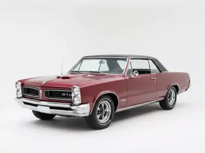 1966 Pontiac GTO Hardtop Low-poly 3D model