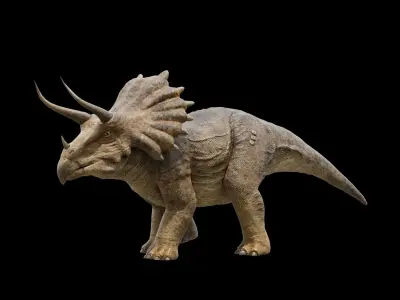 Monster Triceratops - Prehistoric Dinosaurs Low-poly 3D model