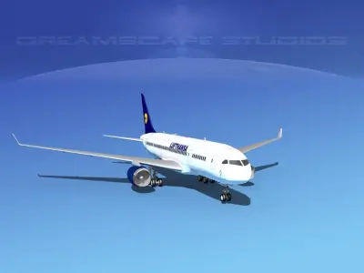Boeing 787-8 Lufthansa 3D model