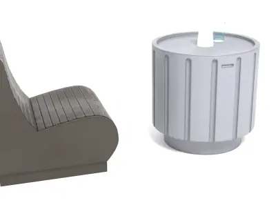 Cantina Chair and Table 1-18 Scale Kenner Hasbro 3D print model