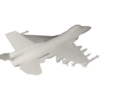 jet military airplane 3D model purchase