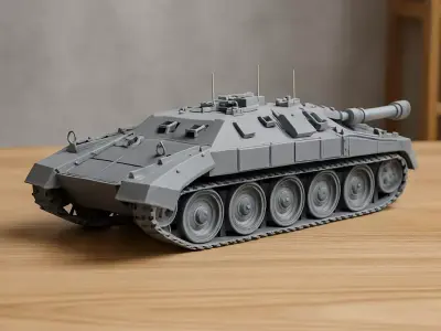 Desert Armored Tank Destroyer  3D print model purchase