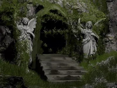 Ancient gate 3D model
