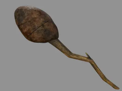 TorchB Stylized Low-poly 3D model