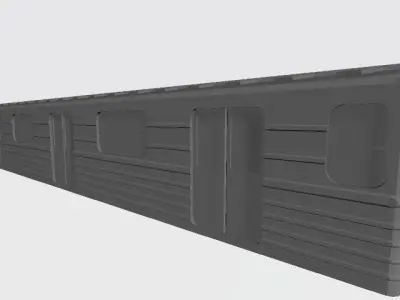 O Scale Moscow Style Subway Metro Wagon 3D print model