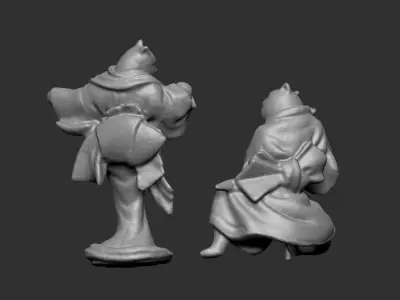 The UKIYOE Cheating Cat 3D model