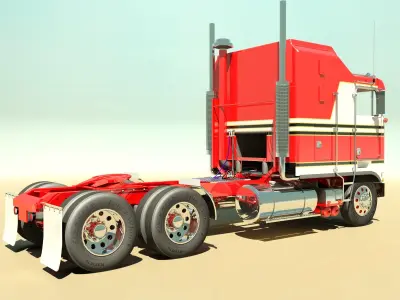 K100c Semi Truck 3D model