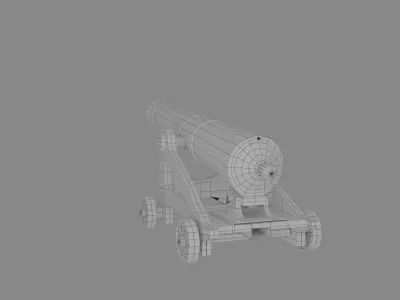 Galleon Cannon 3D model