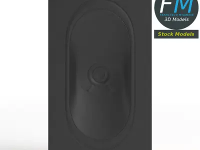 Rectangular speaker 3D model