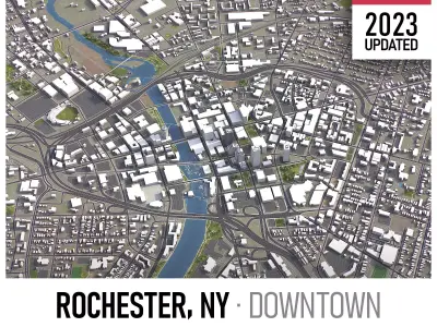 Rochester Low-poly 3D model