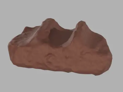 Brick Rock Free low-poly 3D model