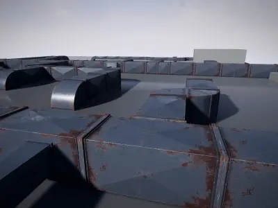 Ventilation Pack Low-poly 3D model