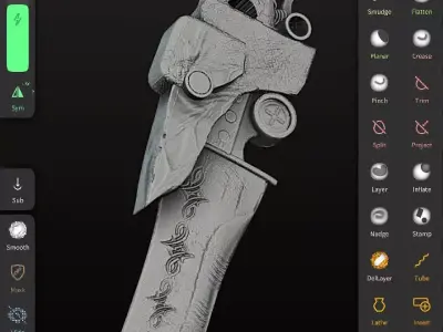 Dagger  Low-poly 3D model