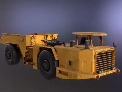 Used Modern Articulated Mine Truck 3D model