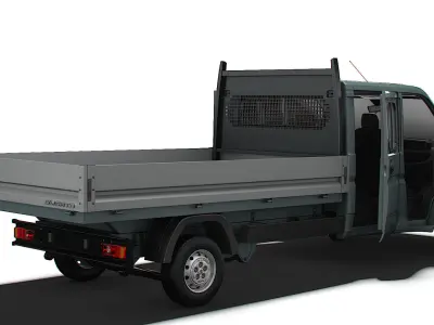 Peugeot Boxer Crew Cab Truck HQInterior 2023 3D model