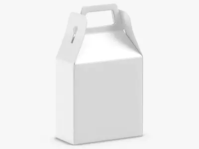 Paper Box 02 White 3D model