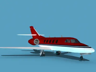 Dassault Falcon 20 V01 3D model