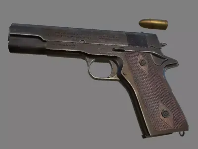 Pistol Colt M1911  3D model