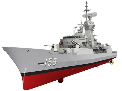 AUSTRALIAN AND NEW ZEALAND MEKO CLASS FRIGATE 3D model
