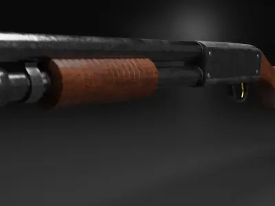 SHOTGUN Free low-poly 3D model purchase