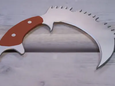 tiger knife 3D model